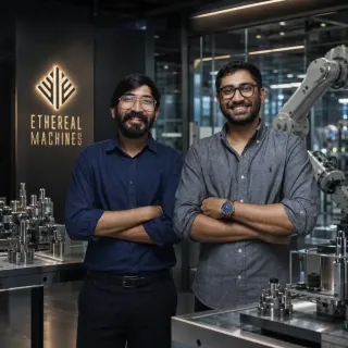 Ethereal Machines Founders Kaushik Mudda and Navin Jain.