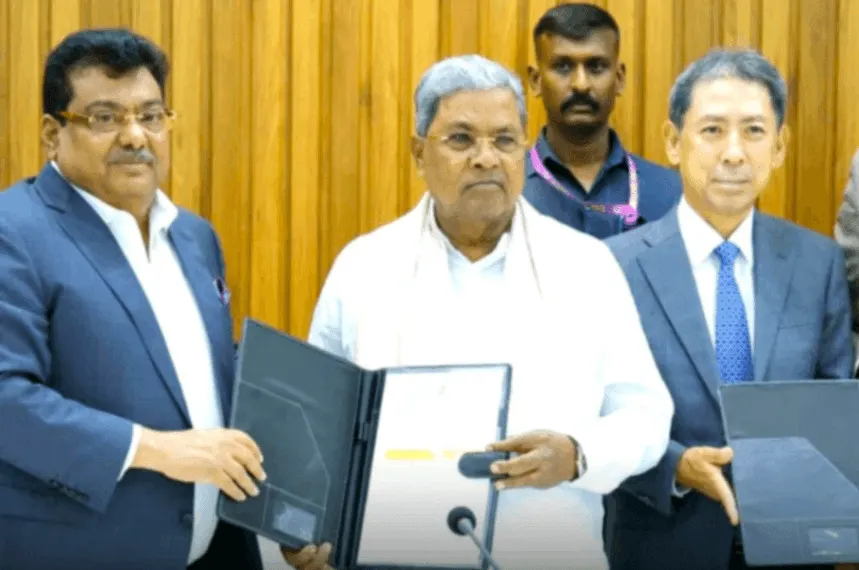 Karnataka Chief Minister with Toyota Kirloskar Officials