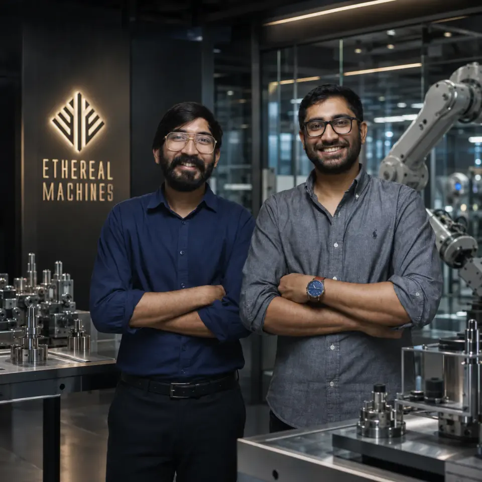 Ethereal Machines Founders Kaushik Mudda and Navin Jain.