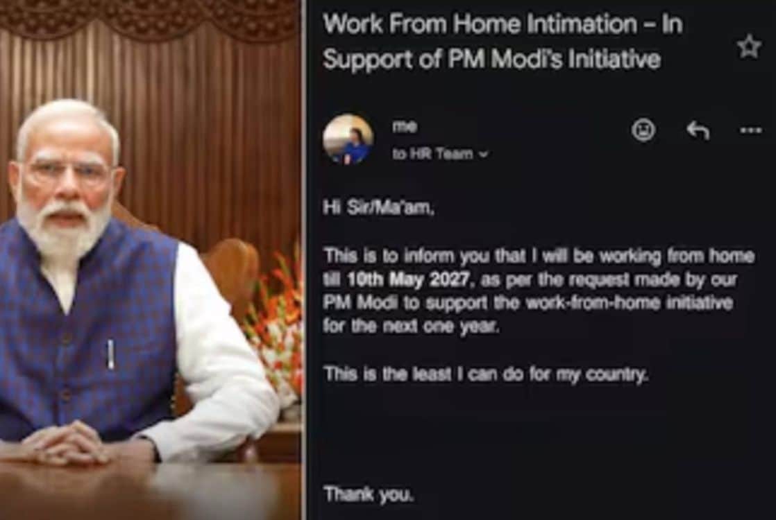 PM Modi Work From Home